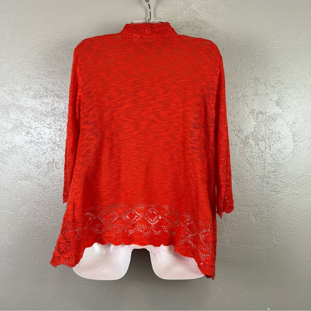 5/$30 Cato women 3/4 sleeve open sweater cardigan size‎ large - Picture 6 of 16
